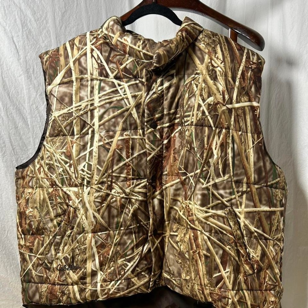 Cabela's Men's Brown Camouflage Quilted Vest